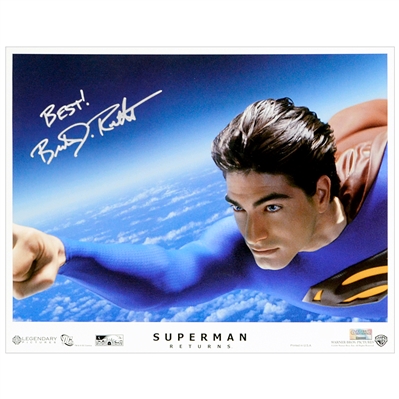 Brandon Routh Autographed 2006 Superman Returns In Flight Original Lobby Card