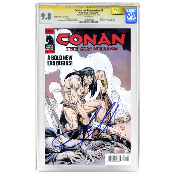 Jason Momoa Autographed Conan the Cimmerian #1 CGC SS 9.8 Comic