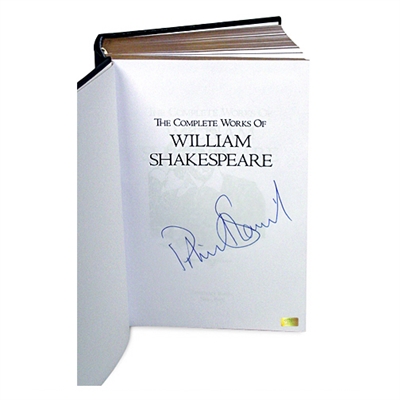 Patrick Stewart Autographed Complete Works of Shakespeare Deluxe Edition 