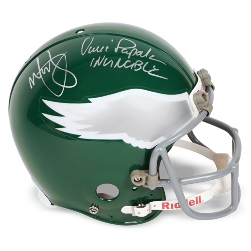 Mark Wahlberg & Vince Papale Autographed Invincible Philadelphia Eagles Pro-Line Helmet