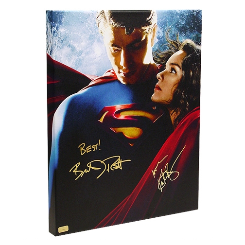 Brandon Routh & Kate Bosworth Autographed IMAX 16x20 Canvas