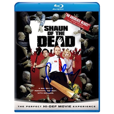 Simon Pegg Autographed Shaun of the Dead Blu Ray