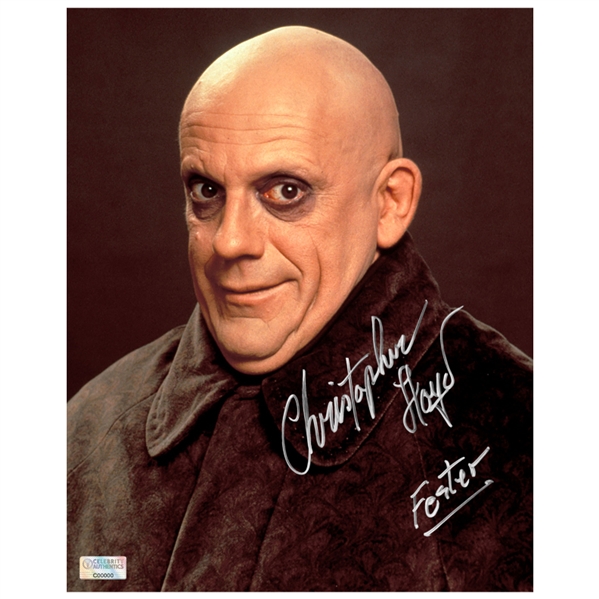 Christopher Lloyd Autographed Addams Family 8×10 Uncle Fester Photo