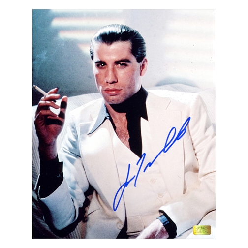 John Travolta Autographed 8×10 Saturday Night Fever Tony Manero Photo