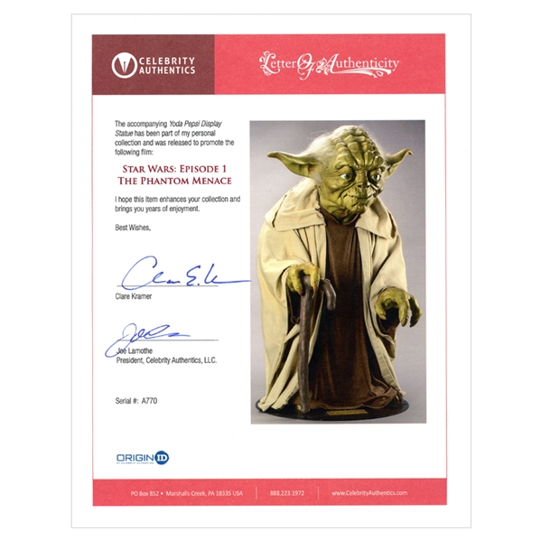STAR WARS Yoda Snack Clip Pepsi 2005 Paper Clip Stationary