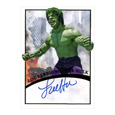 Lou Ferrigno Autographed The Hulk Trading Card