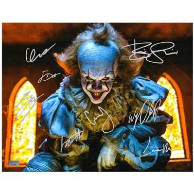 Bill Skarsgard and Cast Autographed IT Pennywise The Eater of Worlds 11x14 Photo