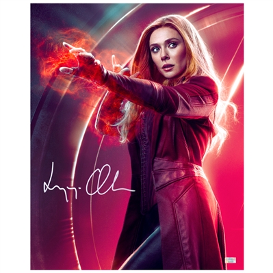 Elizabeth Olsen Autographed Scarlet Witch 16×20 Infinity Witch Photo