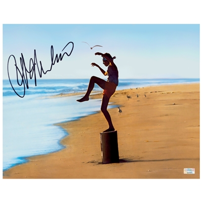 Ralph Macchio Autographed 1984 Karate Kid Classic 11x14 Daniel Larusso Scene Photo