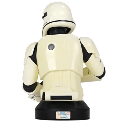 John Boyega Autographed Gentle Giant Star Wars First Order Stormtrooper Mini-Bust with FN-2187