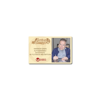 Warwick Davis Autographed Harry Potter Professor Flitwick 8×10 Photo With Wand Framed Display