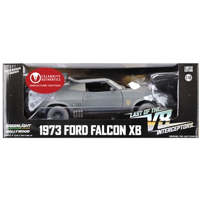 Mel Gibson, Tom Hardy Autographed 1:18 Scale Die-Cast Last of the V8 Interceptors 1973 Ford Falcon XB Weathered Version